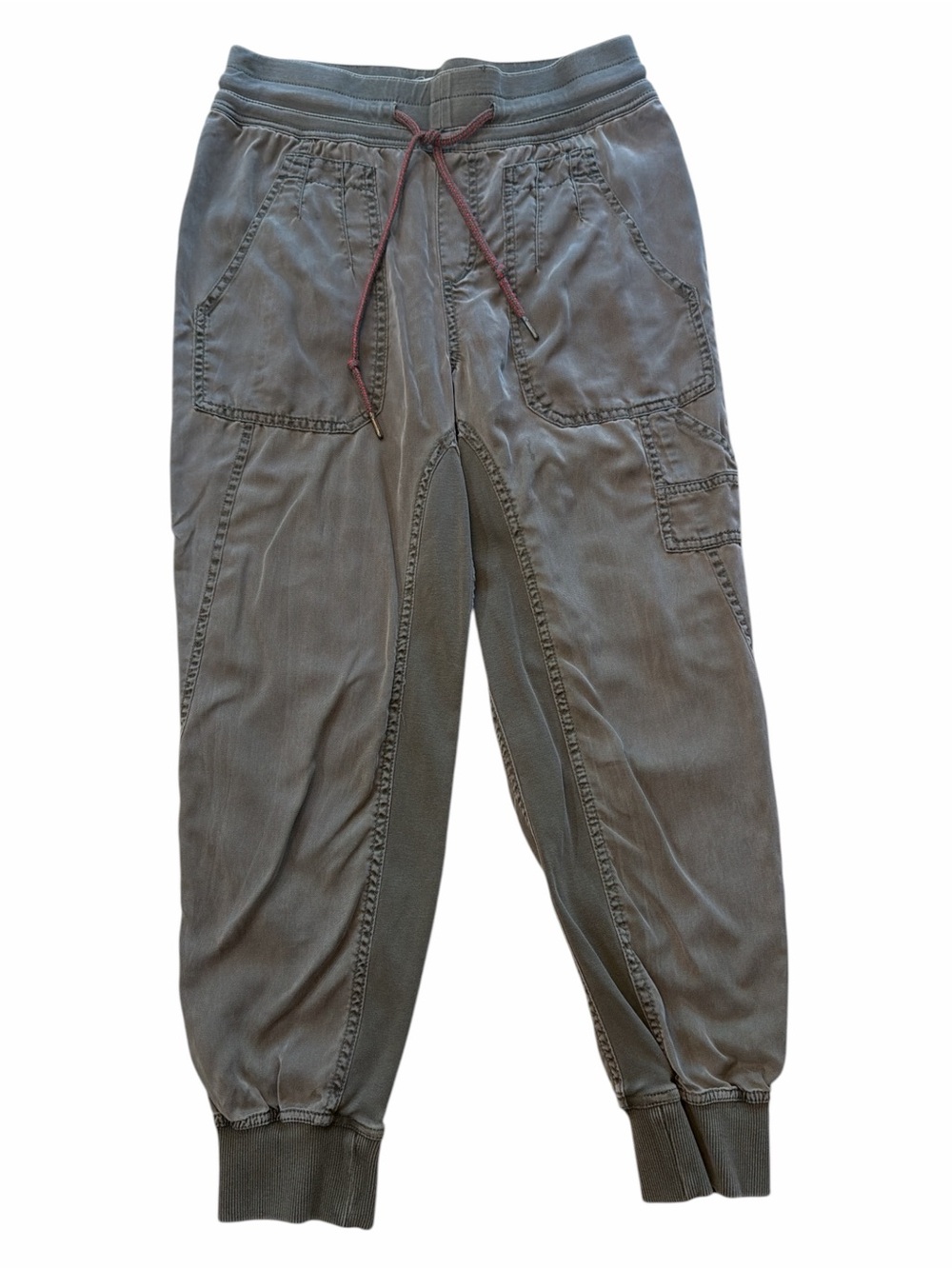 Anthropologie Gray Jogger Pants with Drawstring Waist